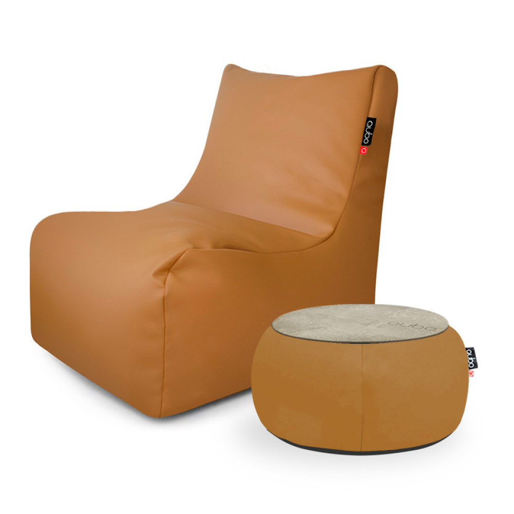 Qubo™ Combo NOA + JUST TABLE + JUST TOP WOOD Peach SOFT FIT