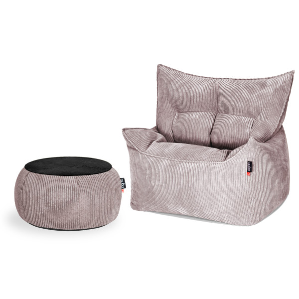 Qubo™ CHILL IN SET KALA + JUST TABLE + JUST TOP BLACK Country FEEL FIT