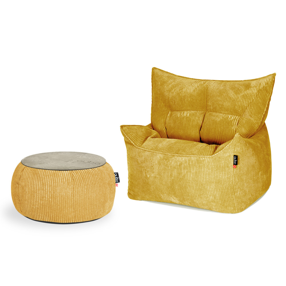 Qubo™ CHILL IN SET KALA + JUST TABLE + JUST TOP WOOD Gatsby FEEL FIT