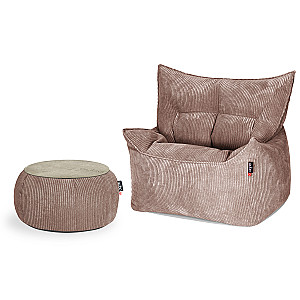 Qubo™ CHILL IN SET KALA + JUST TABLE + JUST TOP WOOD Land FEEL FIT