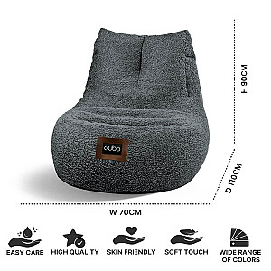 Qubo™ Cloud Bean Bag Currant FLUFFY FIT