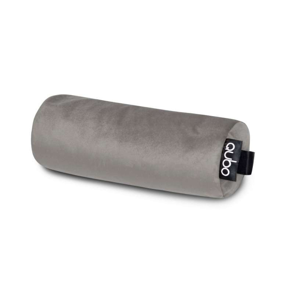 Qubo™ Yoga Bolster 14 Pebble VELVET FIT