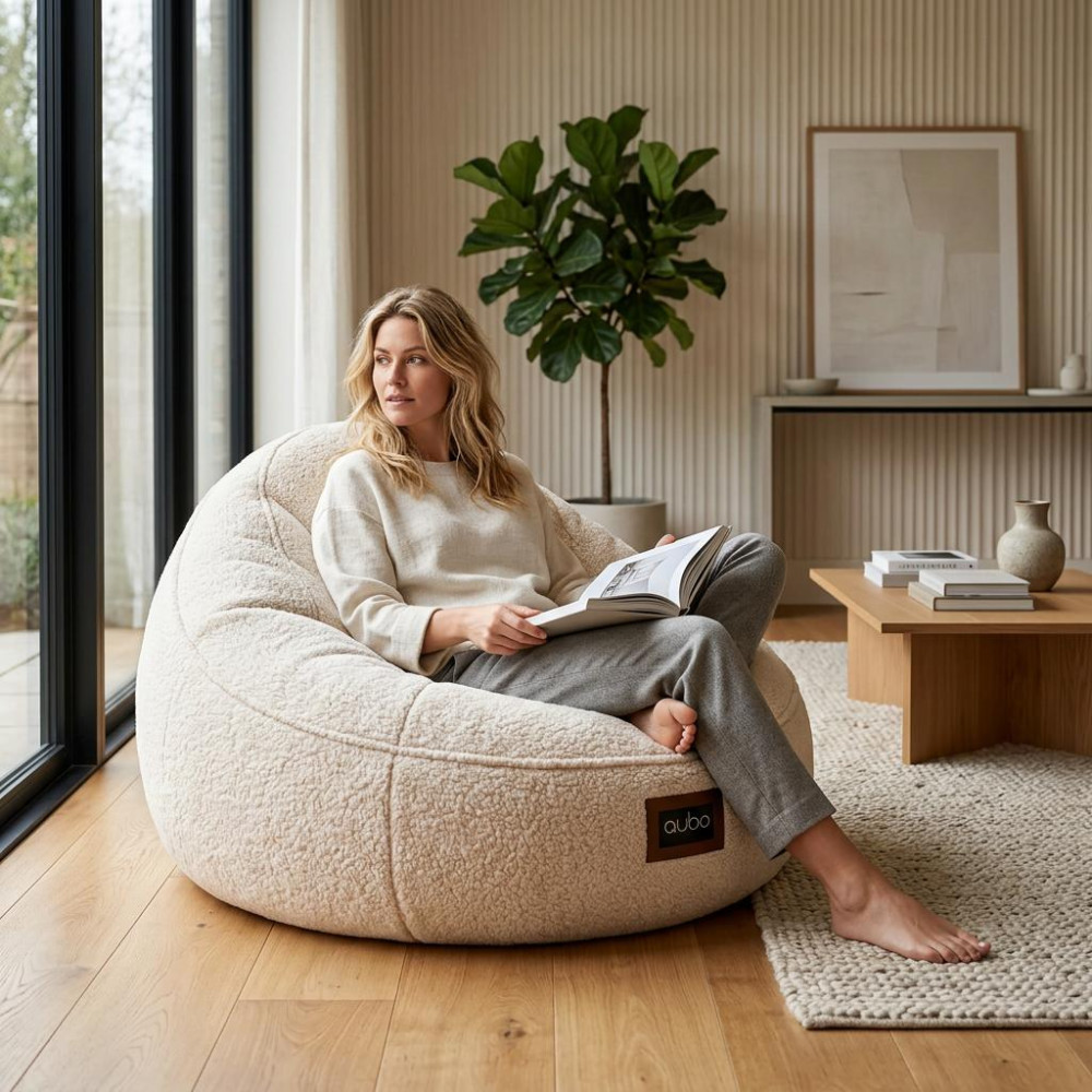 Qubo™ Breathnest Cactus FLUFFY FIT - QUBO™ beanbag chairs from